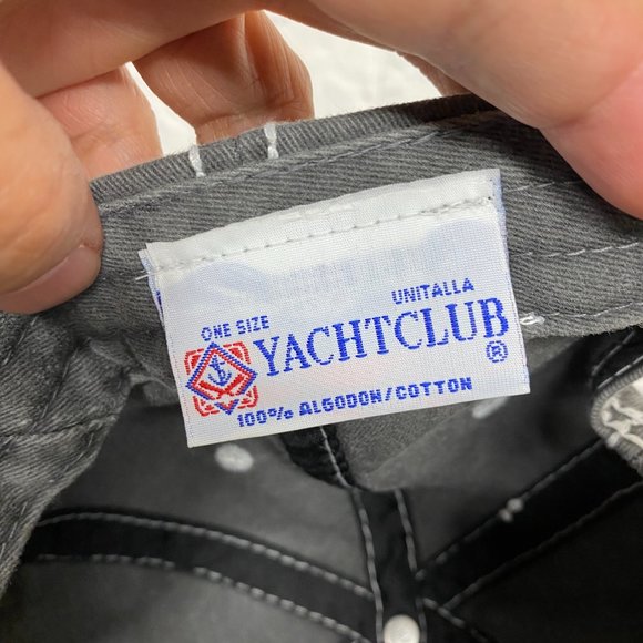 Cancun Mexico Hat Cap Strap Back Faded Gray Dive Yacht Club Patch One Size Beach - Picture 8 of 10